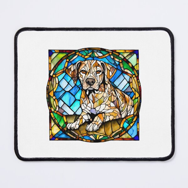 Item preview, Stained Glass Catahoula Leopard Dog designed and sold by Fredster1966.