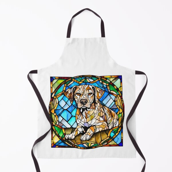 Item preview, Stained Glass Catahoula Leopard Dog designed and sold by Fredster1966.
