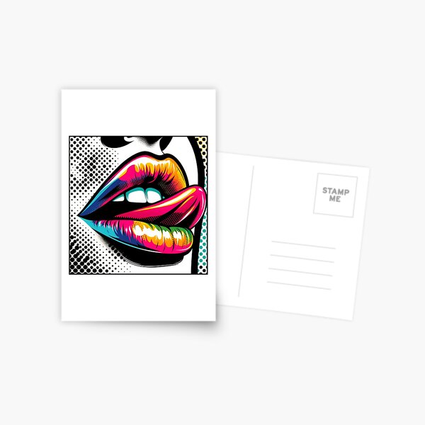 Item preview, Pop-Art design female mouth with tongue designed and sold by Blessinger77.