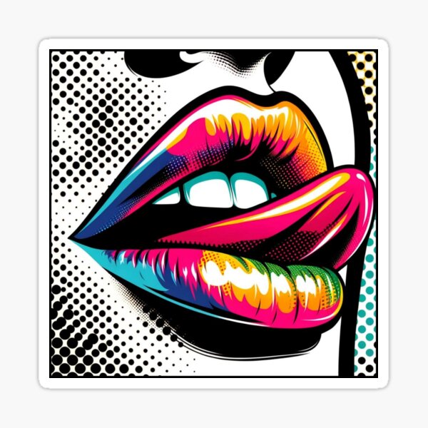 Item preview, Pop-Art design female mouth with tongue designed and sold by Blessinger77.