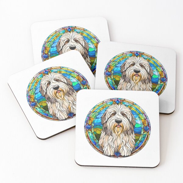 Item preview, Stained Glass Polish Lowland Sheepdog designed and sold by Fredster1966.