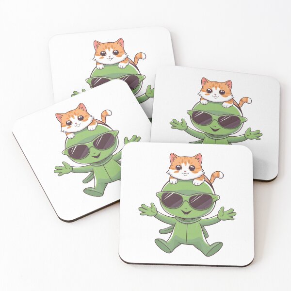 Item preview, Copy of Cat and alien - cutest friend ever! designed and sold by Micjr.
