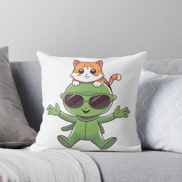 Item preview, Copy of Cat and alien - cutest friend ever! designed and sold by Micjr.