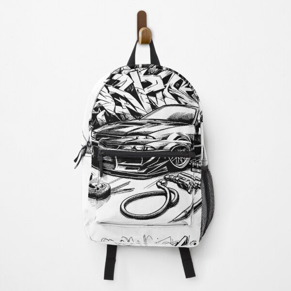 Item preview, Drift Car Graffiti Style Black and White Sketch designed and sold by Horizon Illustration Motor Company.
