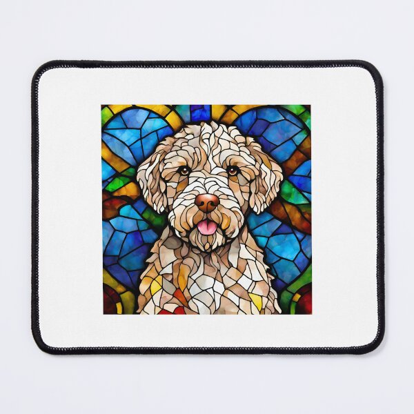 Item preview, Stained Glass Lagotto Romagnolo designed and sold by Fredster1966.