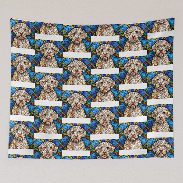 Item preview, Stained Glass Lagotto Romagnolo designed and sold by Fredster1966.