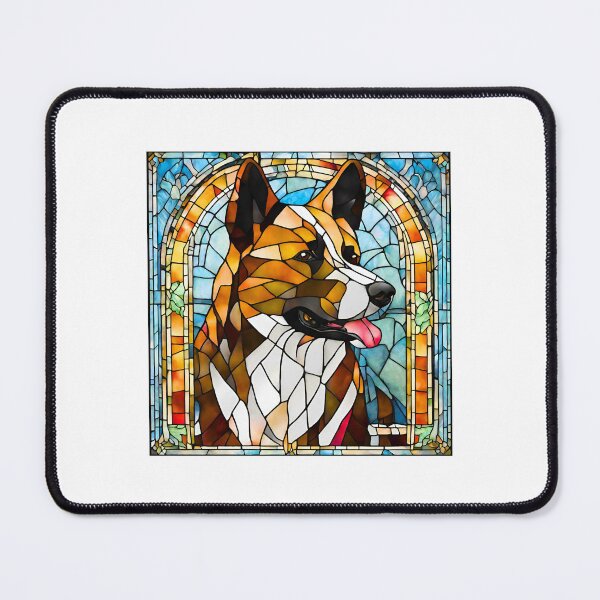 Item preview, Stained Glass Karelian Bear Dog designed and sold by Fredster1966.