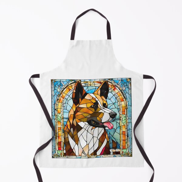 Item preview, Stained Glass Karelian Bear Dog designed and sold by Fredster1966.