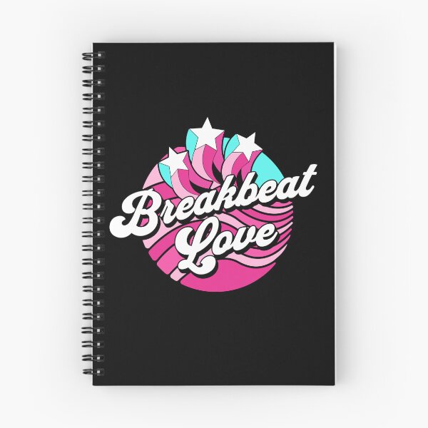 Item preview, BREAKBEAT  - Love Waves Stars (white/blue/pink)  designed and sold by Discothreadz.