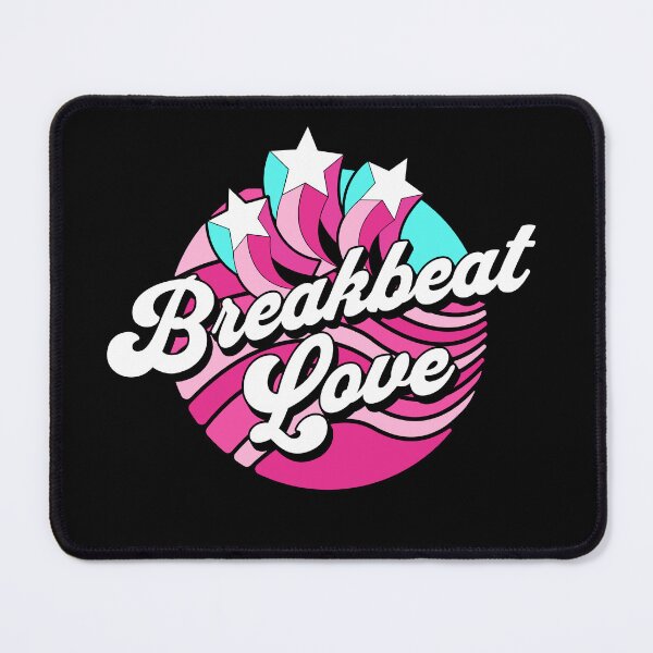 Item preview, BREAKBEAT  - Love Waves Stars (white/blue/pink)  designed and sold by Discothreadz.