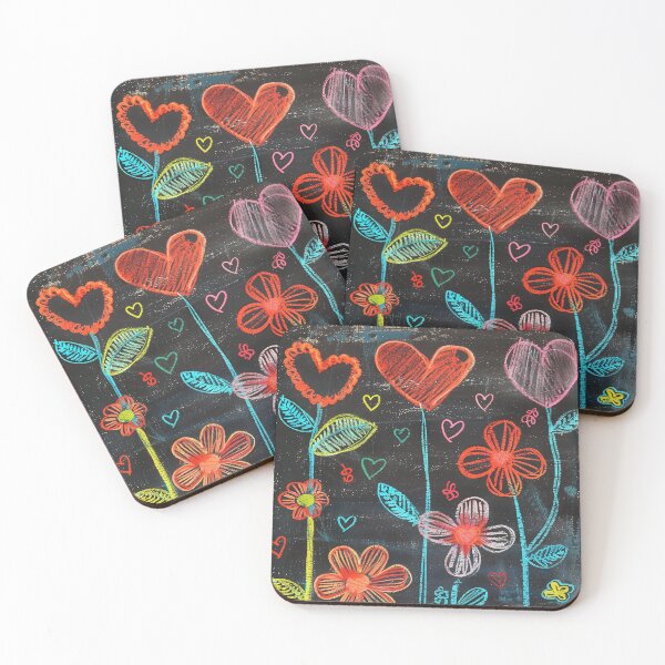 Item preview, Blackboard Chalk Flower Art designed and sold by thegirlyshoppe.