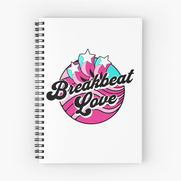 Item preview, BREAKBEAT  - Love Waves Stars (Black/blue/pink)  designed and sold by Discothreadz.