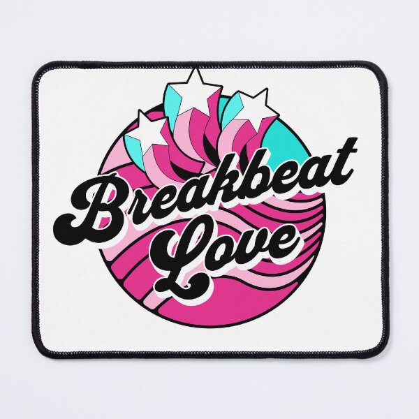 Item preview, BREAKBEAT  - Love Waves Stars (Black/blue/pink)  designed and sold by Discothreadz.
