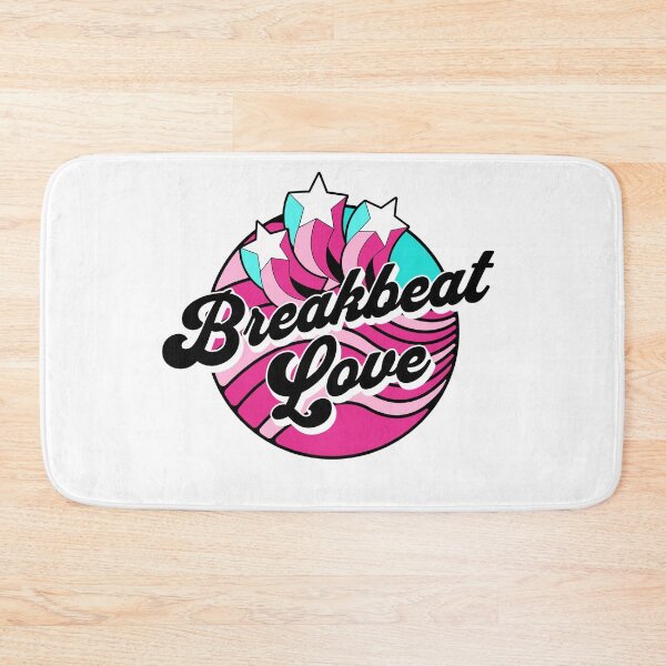 Item preview, BREAKBEAT  - Love Waves Stars (Black/blue/pink)  designed and sold by Discothreadz.