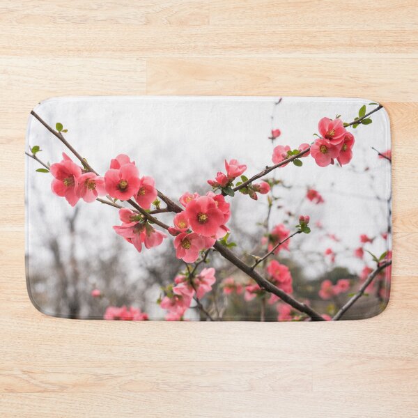 Item preview, Vibrant Pink Flowering Quince Celebrating Spring designed and sold by Georgia Mizuleva.