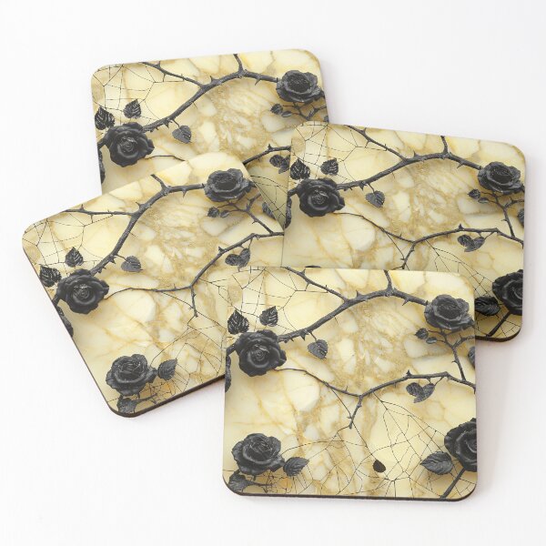 Item preview, Floral pattern - Black roses designed and sold by FlowersColorful.