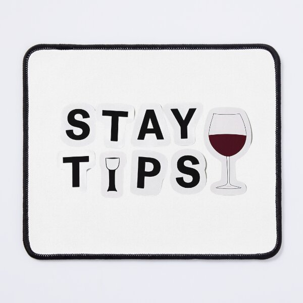 Item preview, 'Stay Tipsy' Fun Sticker Typography Font Design designed and sold by WatermelonPink.