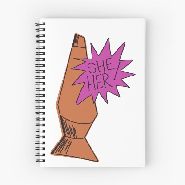 Item preview, She/Her Pronouns Lava Lamp Orange and Pink designed and sold by lukeskywater.