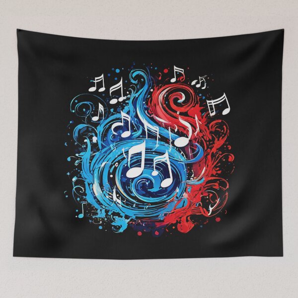 Item preview,  Music Notes Vector Art T-Shirt designed and sold by Uday24.