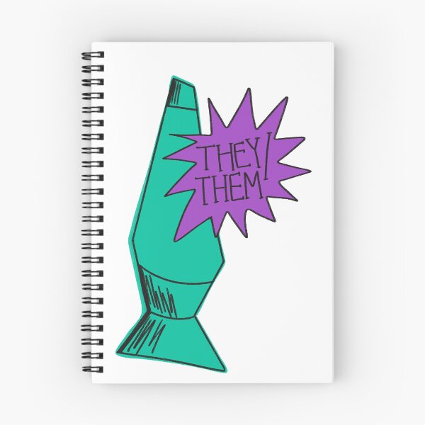 Item preview, They/Them Pronouns Lava Lamp Teal and Purple designed and sold by lukeskywater.