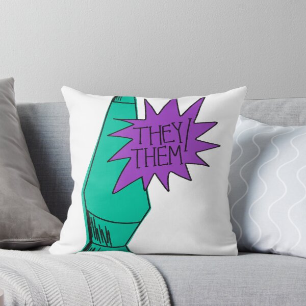 Item preview, They/Them Pronouns Lava Lamp Teal and Purple designed and sold by lukeskywater.