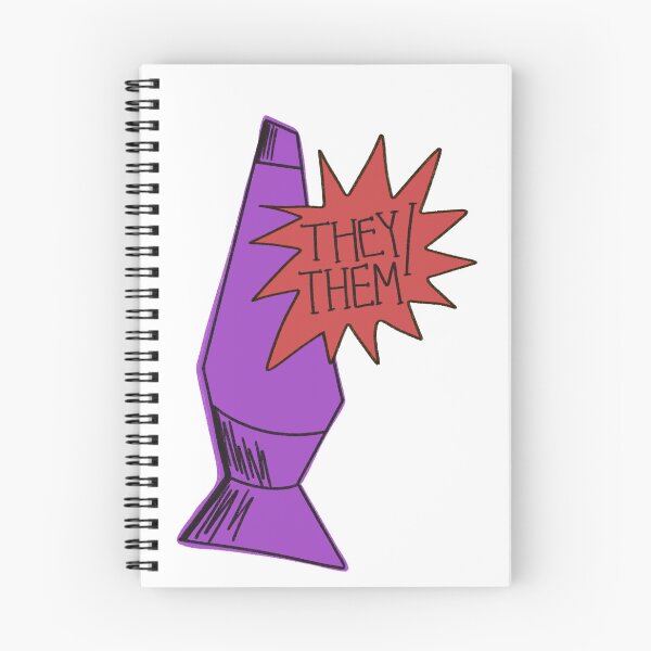 Item preview, They/Them Pronouns Lava Lamp Purple and Red designed and sold by lukeskywater.