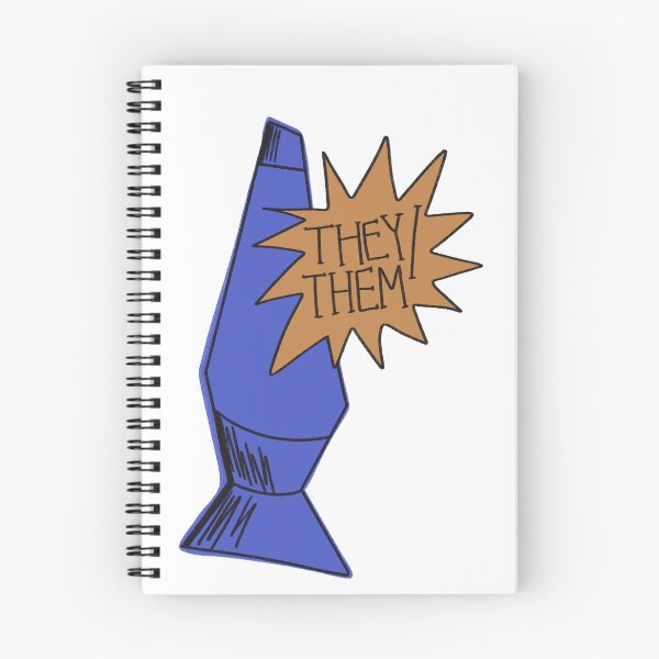 Item preview, They/Them Pronouns Lava Lamp Blue and Yellow designed and sold by lukeskywater.