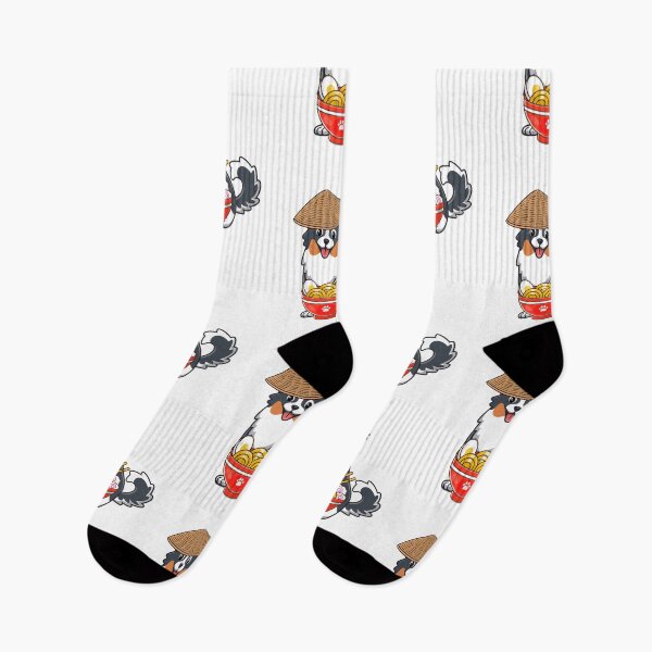 Item preview, Funny Collie Eating Noodles designed and sold by Pet Station.