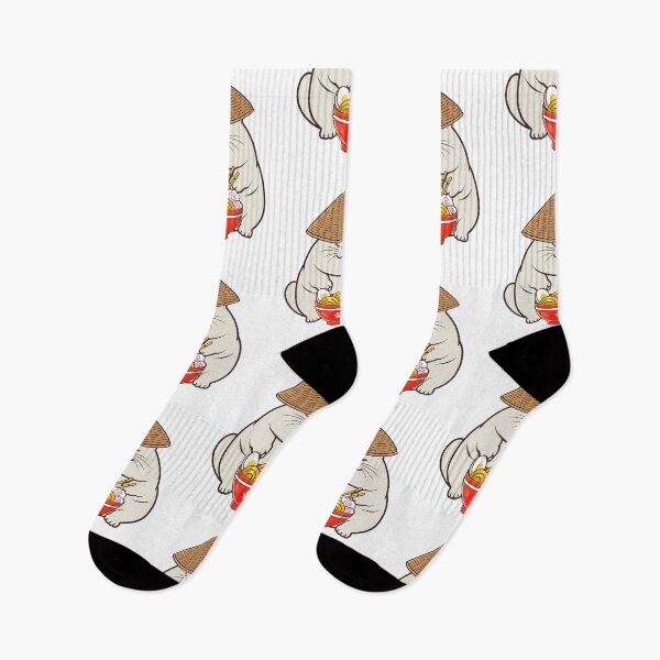 Item preview, Funny Fat cat Eating Noodles designed and sold by Pet Station.