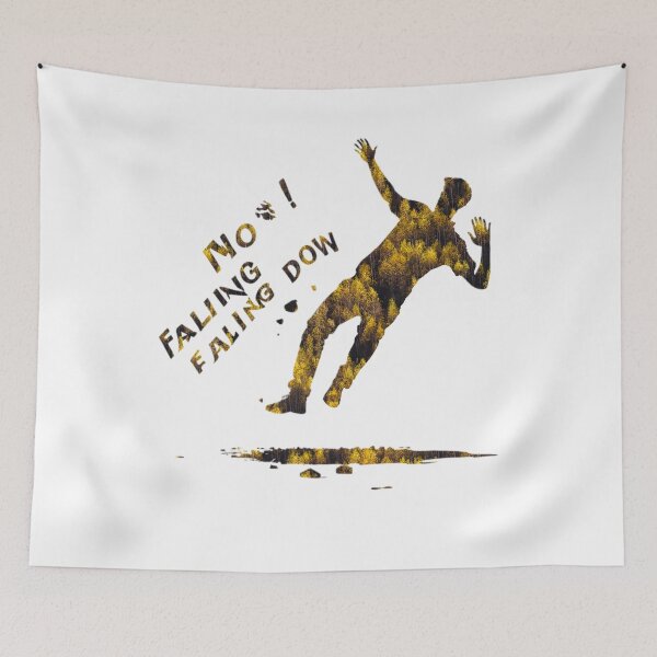 Item preview, No falling down T-shirt designed and sold by Dodgefashion.