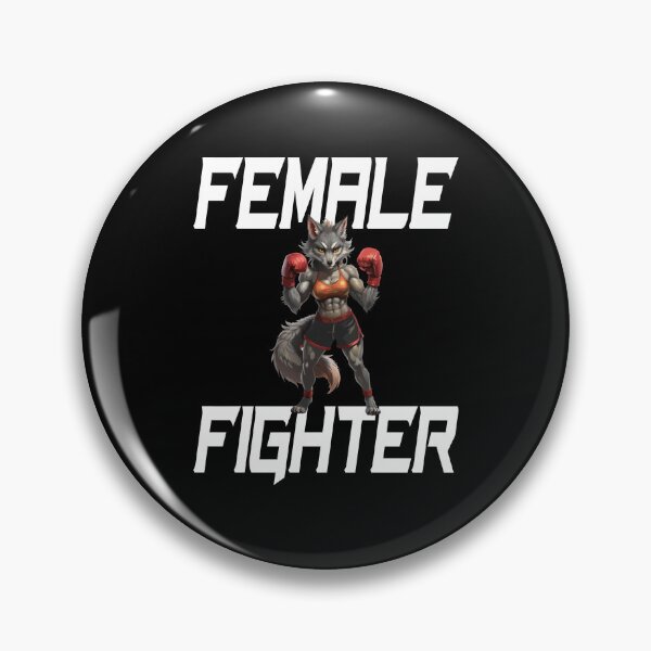 Item preview, Female Fighter - A female wolf wearing boxing gloves. designed and sold by ReneMM.