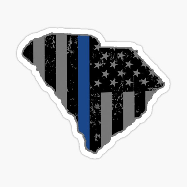 Artikel-Vorschau von South Carolina Polizei & Strafverfolgung Thin Blue Line, designt und verkauft von shoppzee.