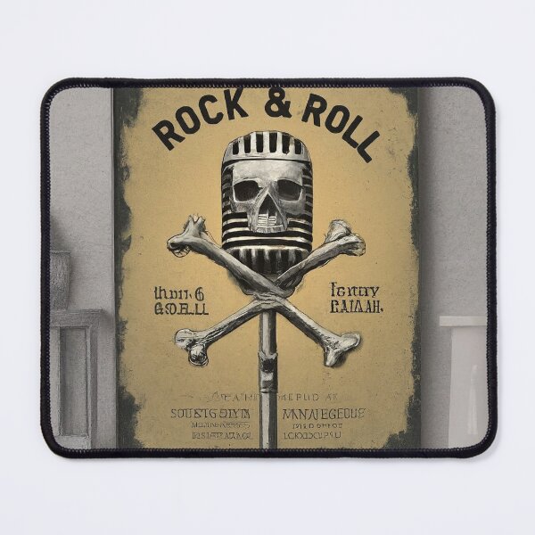 Item preview, Skull & Mic Threads: Rock & Roll T-Shirt Designs designed and sold by Leo digital art.
