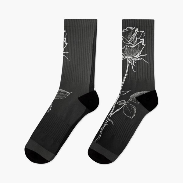 Item preview, Chalkboard Rose: Minimalist Floral Art designed and sold by 33wolvesdesigns.