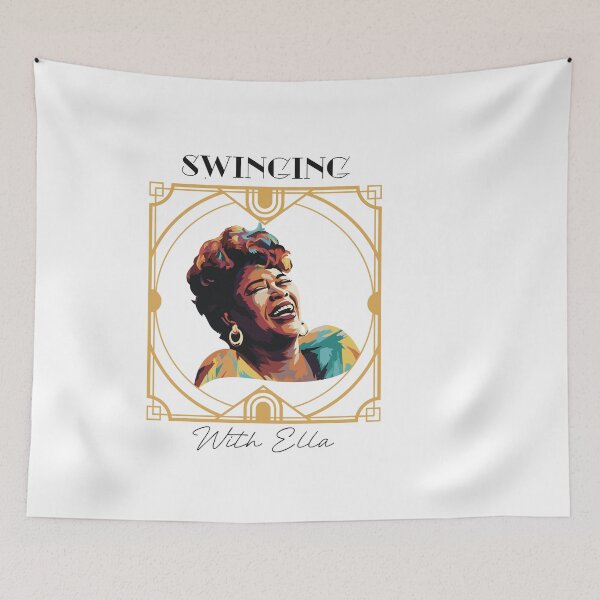 Item preview, Swinging with Ella Fitzgerald Jazz Lovers Gift designed and sold by lozsart.
