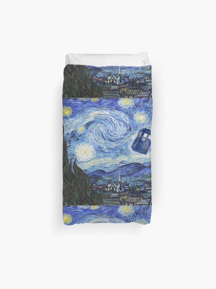 Vincent And The Doctor Duvet Cover By Bosphorus Redbubble