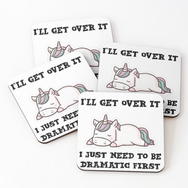 Item preview, I'll get over it i just need to be dramatic first - funny unicorn  designed and sold by Micjr.