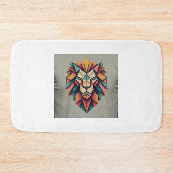 Item preview, Retro Roar: Geometric Lion T-Shirt Designs designed and sold by Leo digital art.