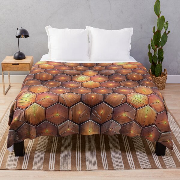 Item preview, Abstract Geometric Wooden Pattern with Illumination designed and sold by Rostislav Bouda.