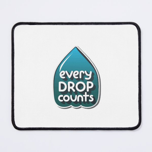 Item preview, Every Drop Counts - Reflective Raindrop Design designed and sold by NiftyWrx.