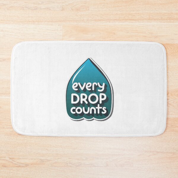 Item preview, Every Drop Counts - Reflective Raindrop Design designed and sold by NiftyWrx.