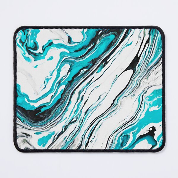 Item preview, Liquid Marble in White-Turquoise Palette designed and sold by Tom-Johnson.