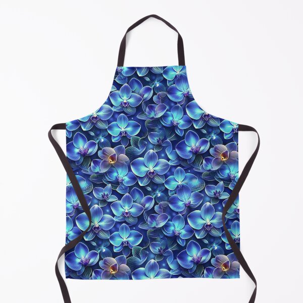 Item preview, Seamless Pattern of Blue Orchid Flowers designed and sold by Rostislav Bouda.