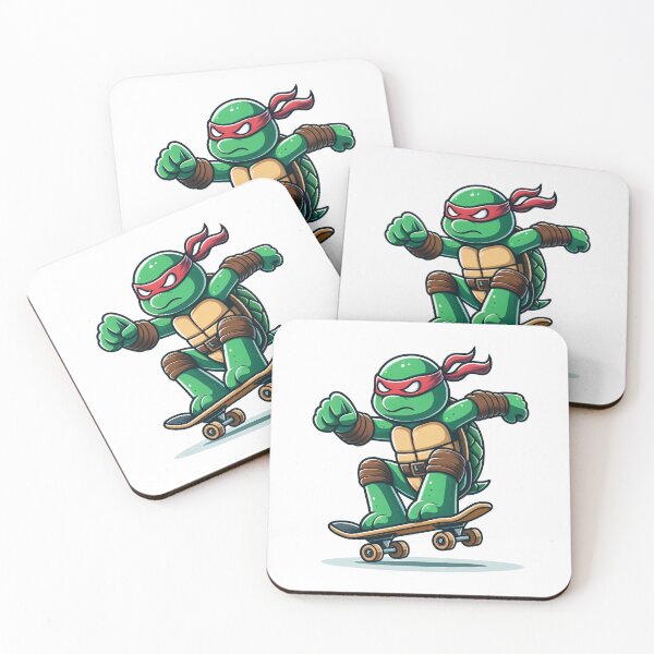 Item preview, Ninja turtle riding skateboard designed and sold by MzulhilmiZam.
