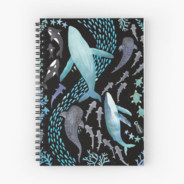 Item preview,  Sharks Humpback Whales Orcas  Turtles Ocean Play Print designed and sold by SAMANTHAGEDON.