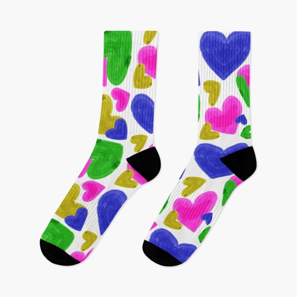 Item preview, Colorful Hearts - Hand-drawn designed and sold by Victoria Rose.