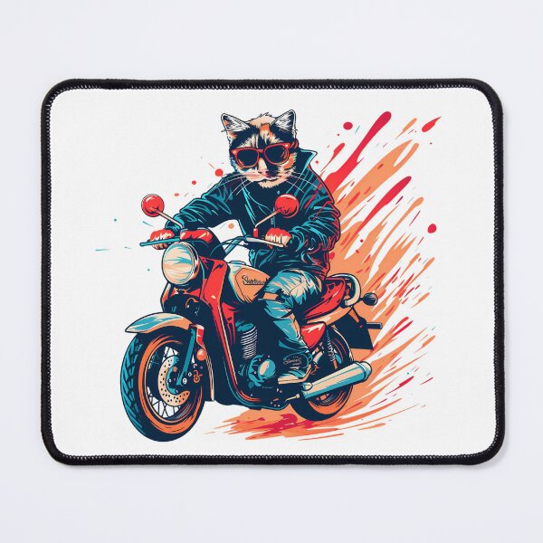 Item preview, Cats Riding Motorcycles designed and sold by PeelZinc.