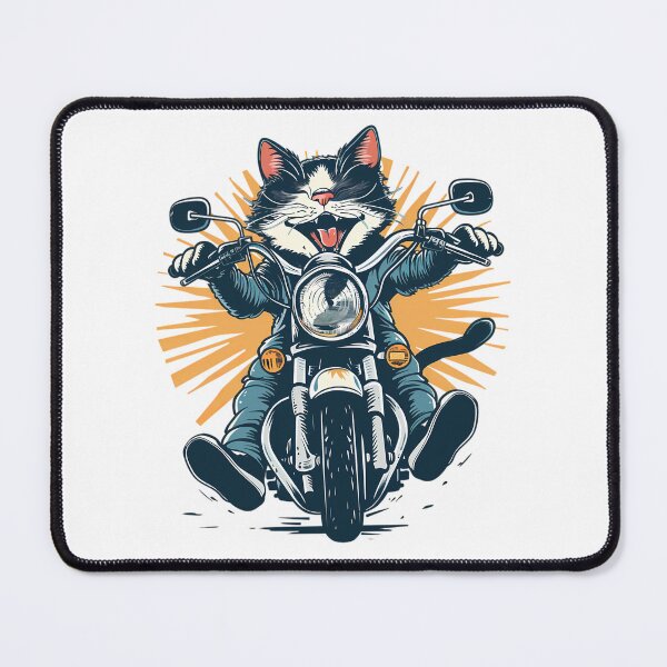 Item preview, Cats Riding Motorcycles designed and sold by PeelZinc.