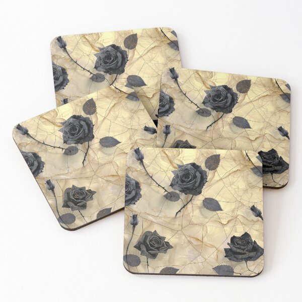 Item preview, Floral pattern - Black roses designed and sold by FlowersColorful.