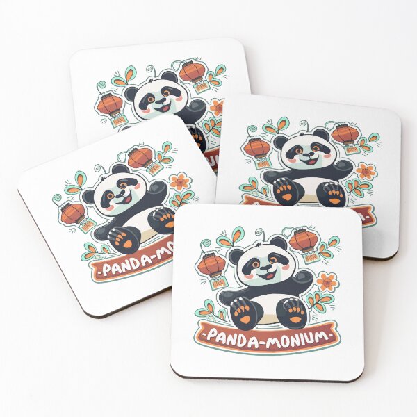 Item preview, Panda-monium - Playful Panda & Chinese Lanterns designed and sold by NiftyWrx.